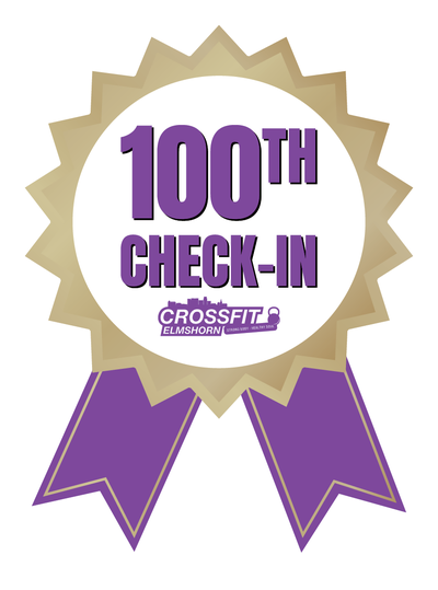Sticker 100th Check-In